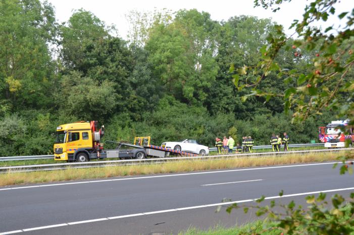 Autobrand blijkt pechgeval op snelweg