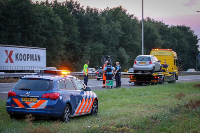 Incident op snelweg voor knooppunt Hoevelaken