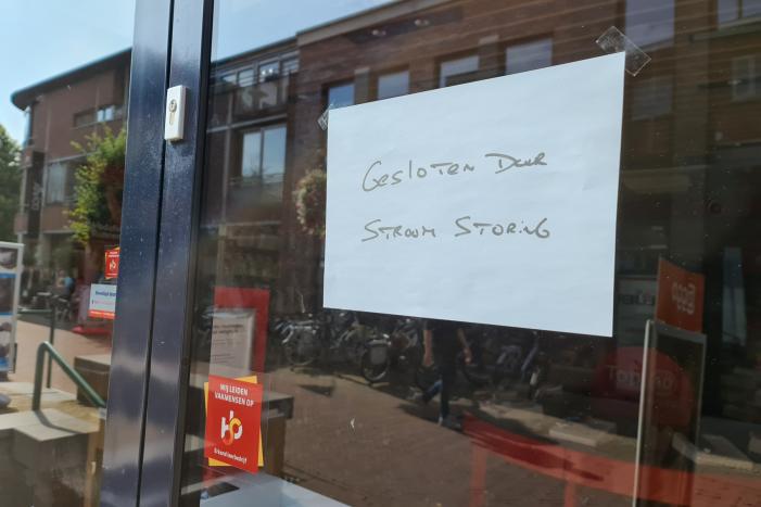 Stroomstoring treft winkels in centrum Barneveld