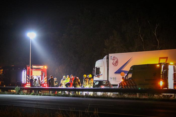 Snelweg afgesloten na ongeval