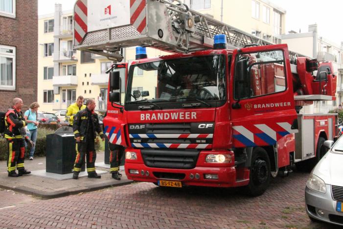 Brand in keuken van flatwoning