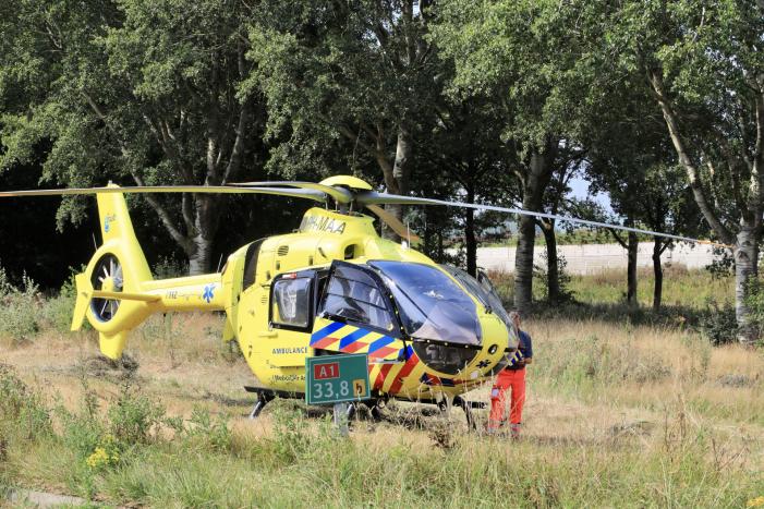 Traumahelikopter ingezet voor incident aan de Eem