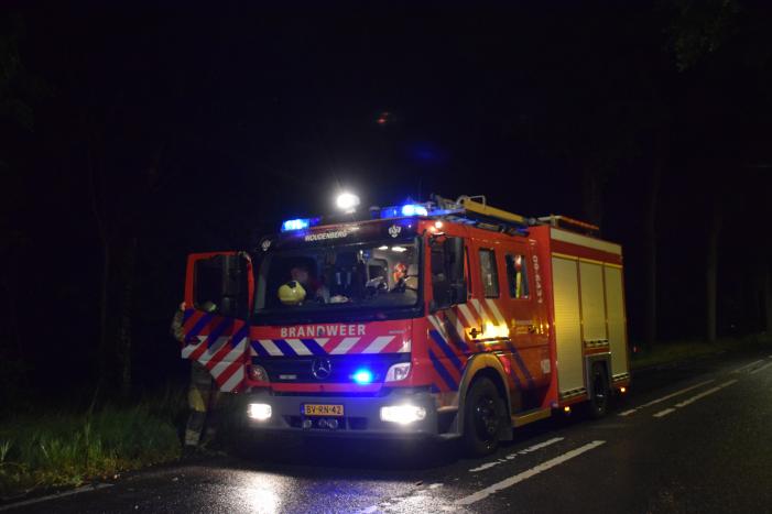 Gevaarlijk hangende tak zorgt voor gevaarlijke situatie