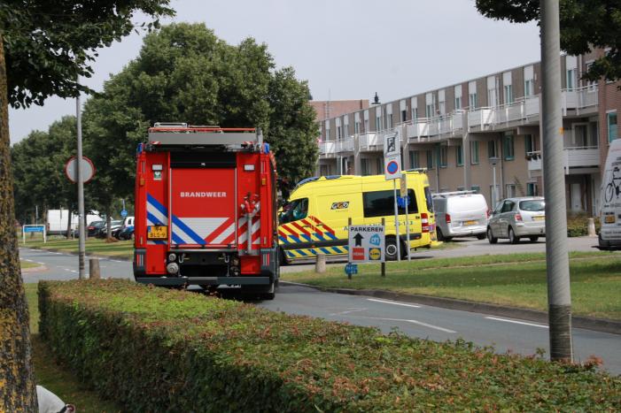 Auto klapt op bestelbus