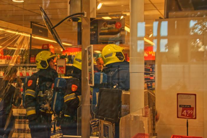 Brand in Deka supermarkt