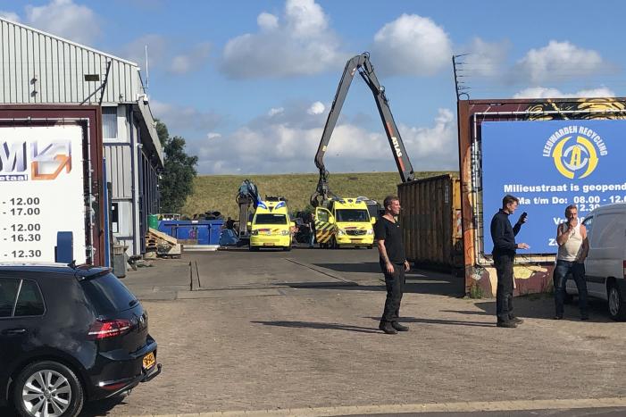 Traumahelikopter ingezet voor incident bij metaalrecycling bedrijf