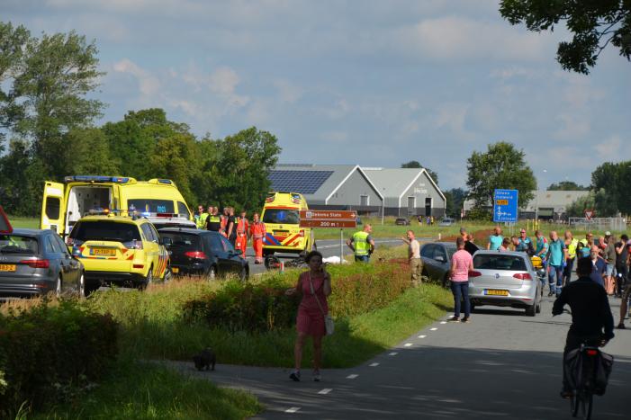 Motorrijder overleden bij frontale aanrijding met auto