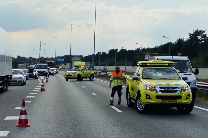 Vijf auto's betrokken bij verkeersongeval op snelweg