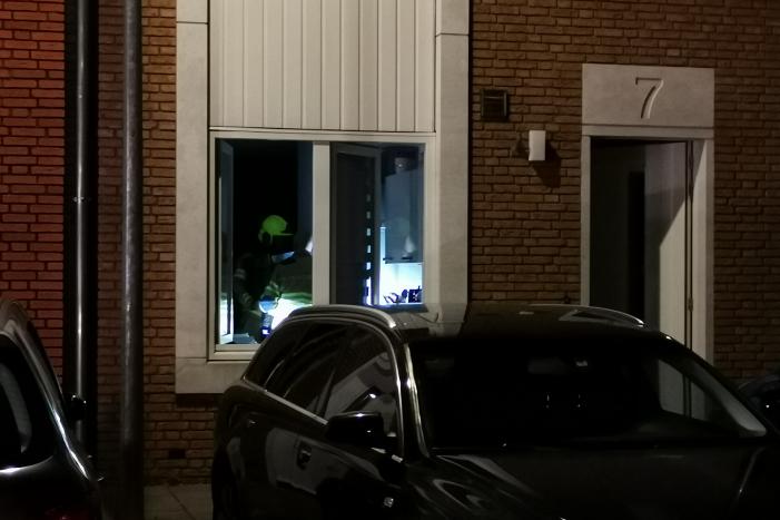 Brand in keuken van woning