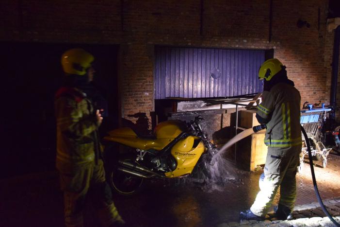 Flinke schade aan motor door brand