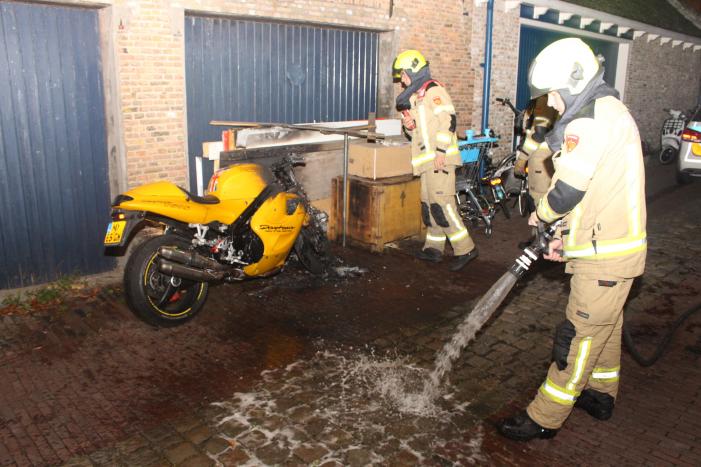 Flinke schade aan motor door brand