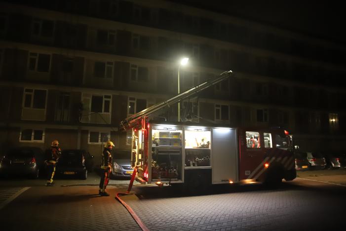 Uitslaande brand in leegstaande flat