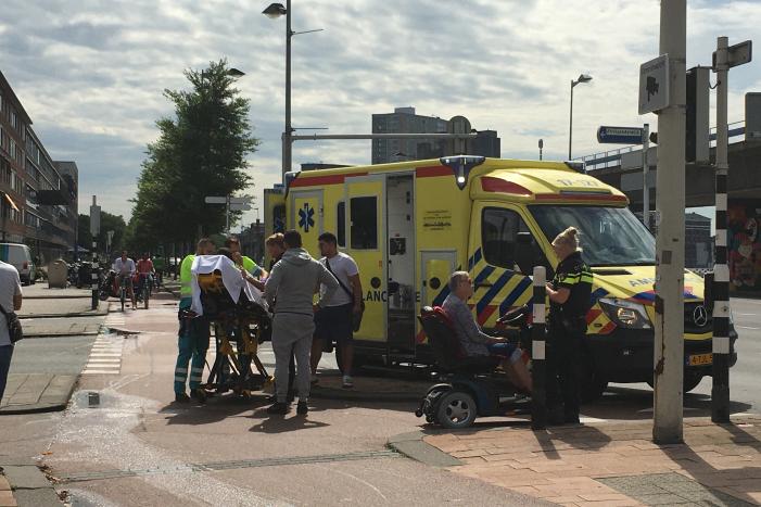 Scooterrijder raakt gewond bij val op fietspad