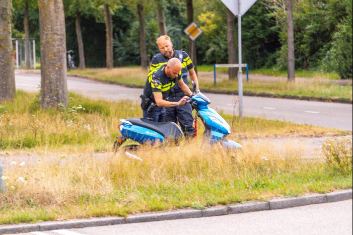 Scooterrijder gewond bij eenzijdig ongeval