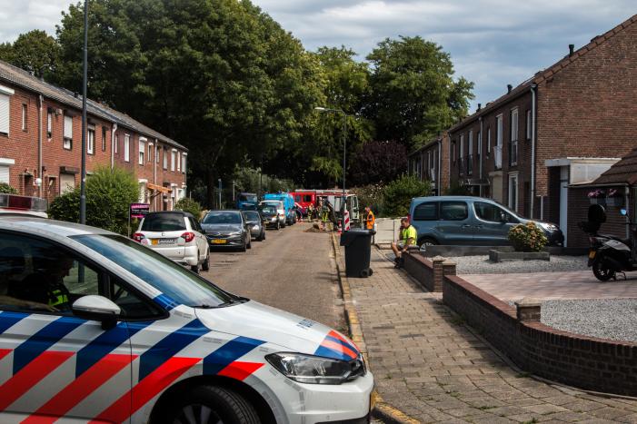 Straat afgesloten na gaslekkage
