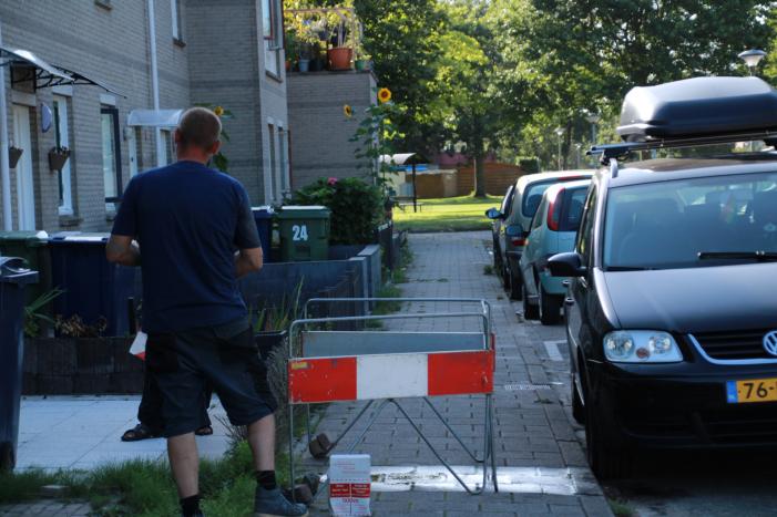 Waterlekkage ontstaan onder trottoir