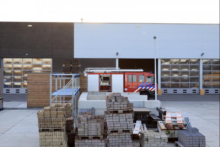 Brand in loods gemeentewerf