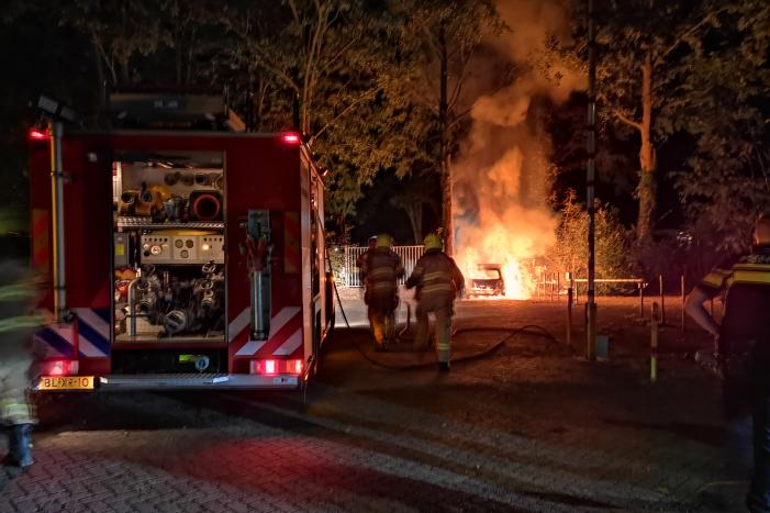 Gestolen auto volledig uitgebrand