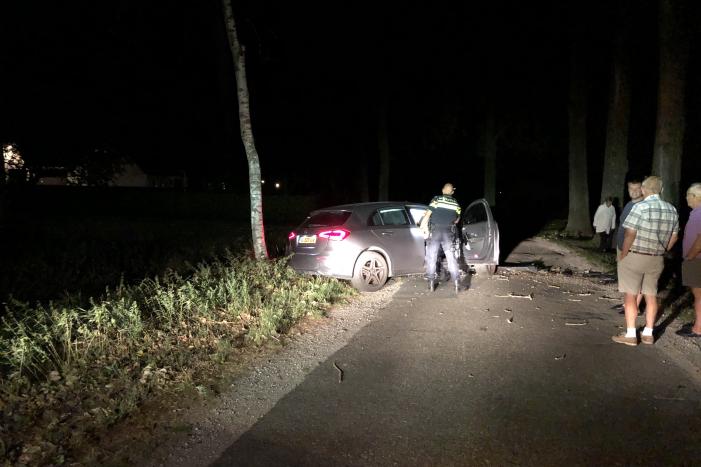 Bestuurder zwaargewond na crash tegen boom