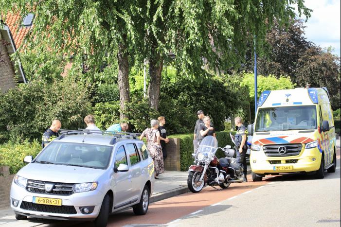 Motorrijder gewond bij verkeersongeval