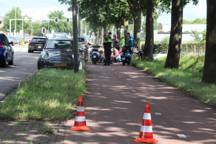 Fietsers gewond na botsing op fietspad