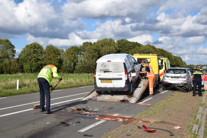 Gewonden bij ongeval met meerdere voertuigen