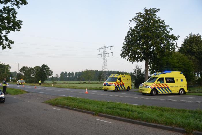 Auto op de kop, bestuurder spoorloos