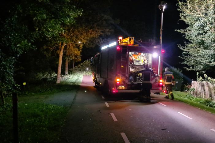 Boom valt op rijbaan