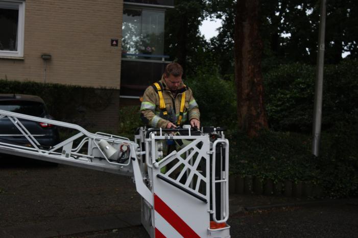 Loshangende takken verwijderd voor ingang