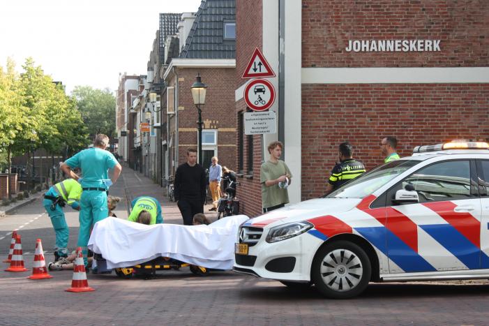 Fietsster gewond bij verkeersongeval