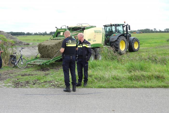 E-biker komt in botsing met grootpakpers