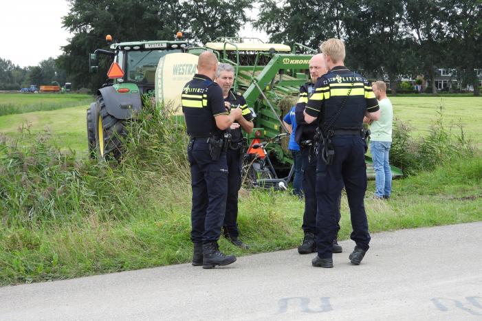 E-biker komt in botsing met grootpakpers