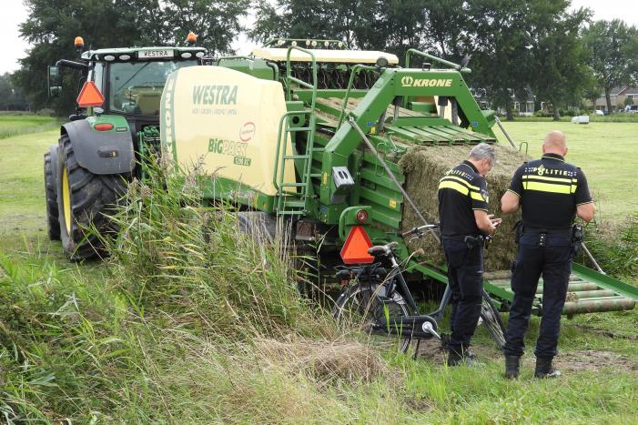 E-biker komt in botsing met grootpakpers