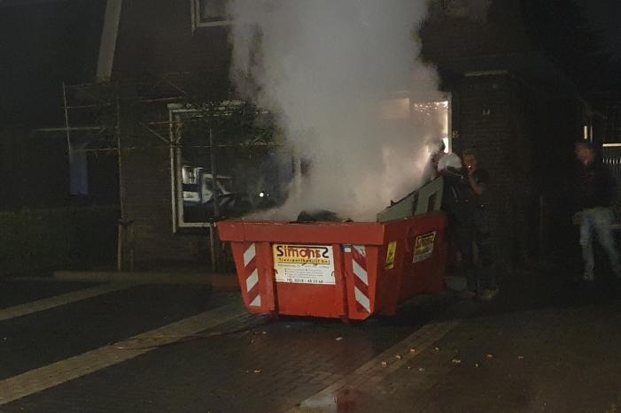 Opnieuw brand in bouwcontainer