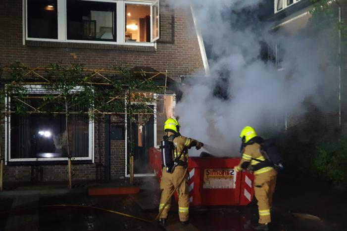 Opnieuw brand in bouwcontainer