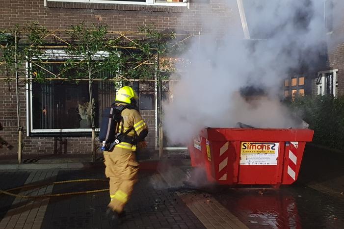Opnieuw brand in bouwcontainer