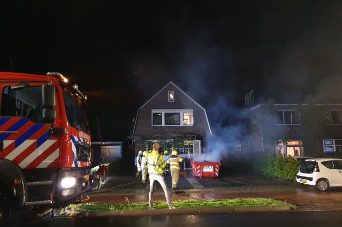 Opnieuw brand in bouwcontainer