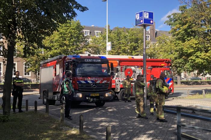Brand in parkeergarage Malieveld