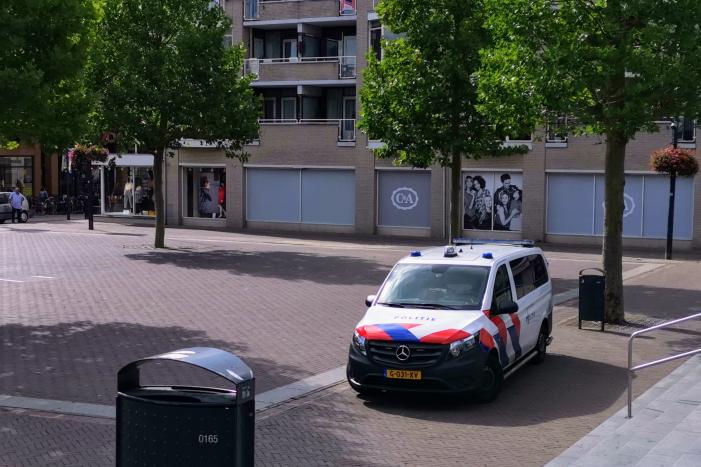 Centrum afgezet na aantreffen van verdachte tas