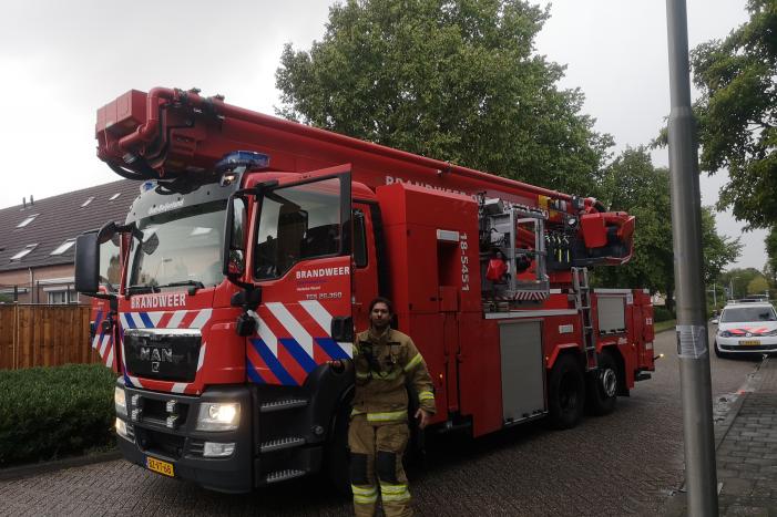 Dak verwoest na blikseminslag