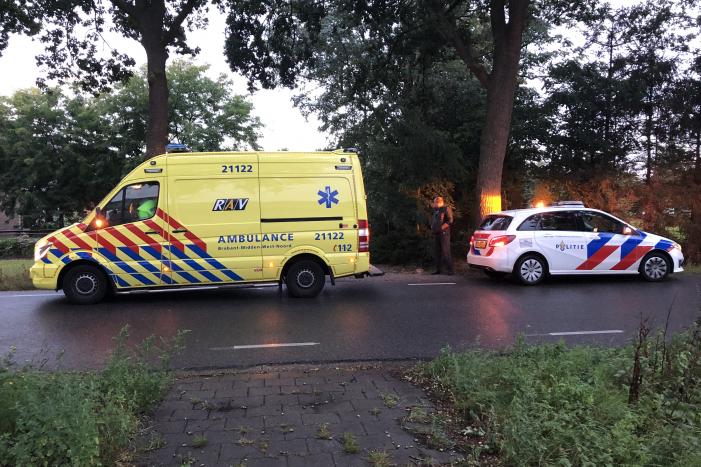 Auto raakt van de weg en belandt in sloot