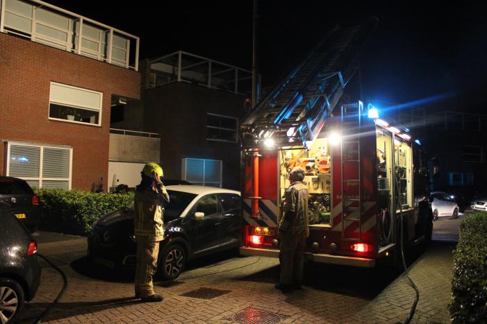 Tuinhuis brandt volledig uit