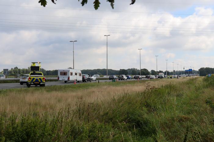 Wederomkop-staartbotsing op afrit A30
