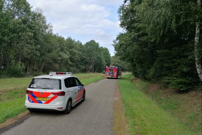 Brand in bosschage snel uit