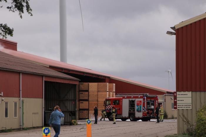 Grote brand in loods Van Andel Bio