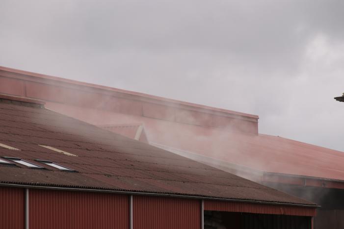 Grote brand in loods Van Andel Bio