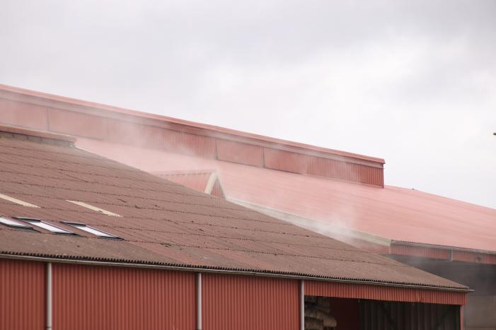 Grote brand in loods Van Andel Bio