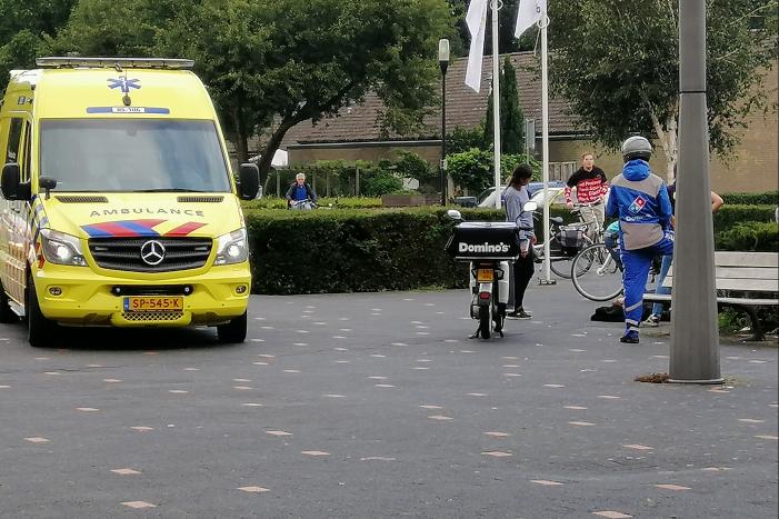fietsster aangereden door maaltijdbezorger