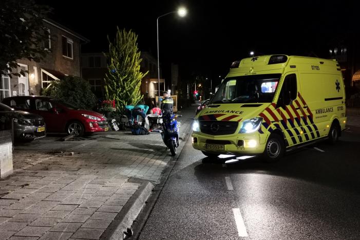 Twee gewonden na val met brommer