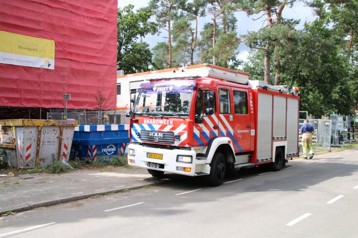 Gaslek ontstaan op bouwplaats